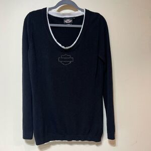 Harley Davidson Long Sleeve Sweater Women’s Large Black